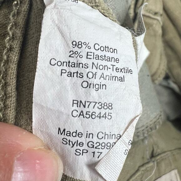 MADEWELL 9" High-Rise Skinny Jeans Garment-Dyed Edition Safari Khaki Green Sz 26 - Picture 11 of 12